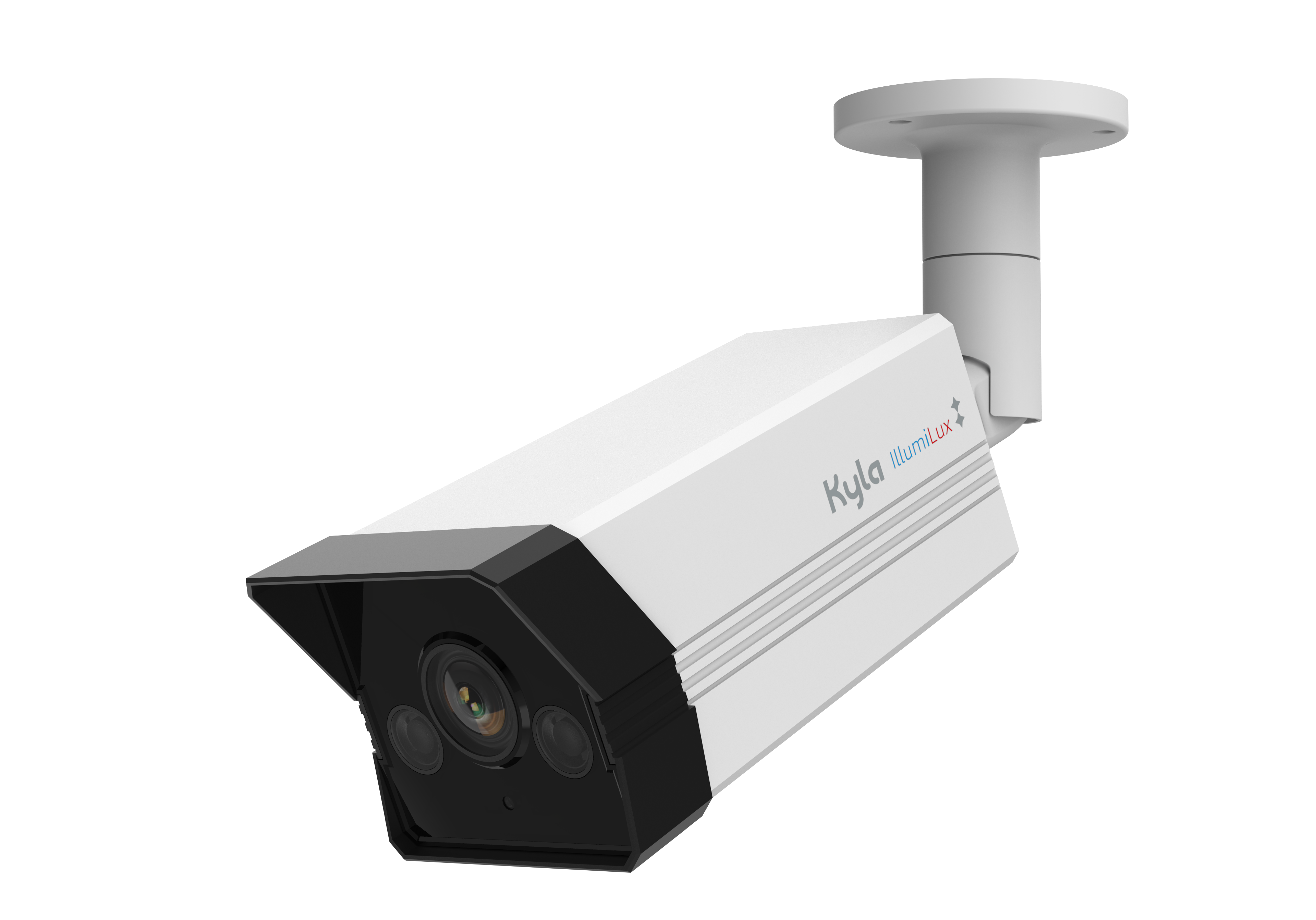 kyla poe bullet camera with illumilux night vision, ip67, ik08. 4mp